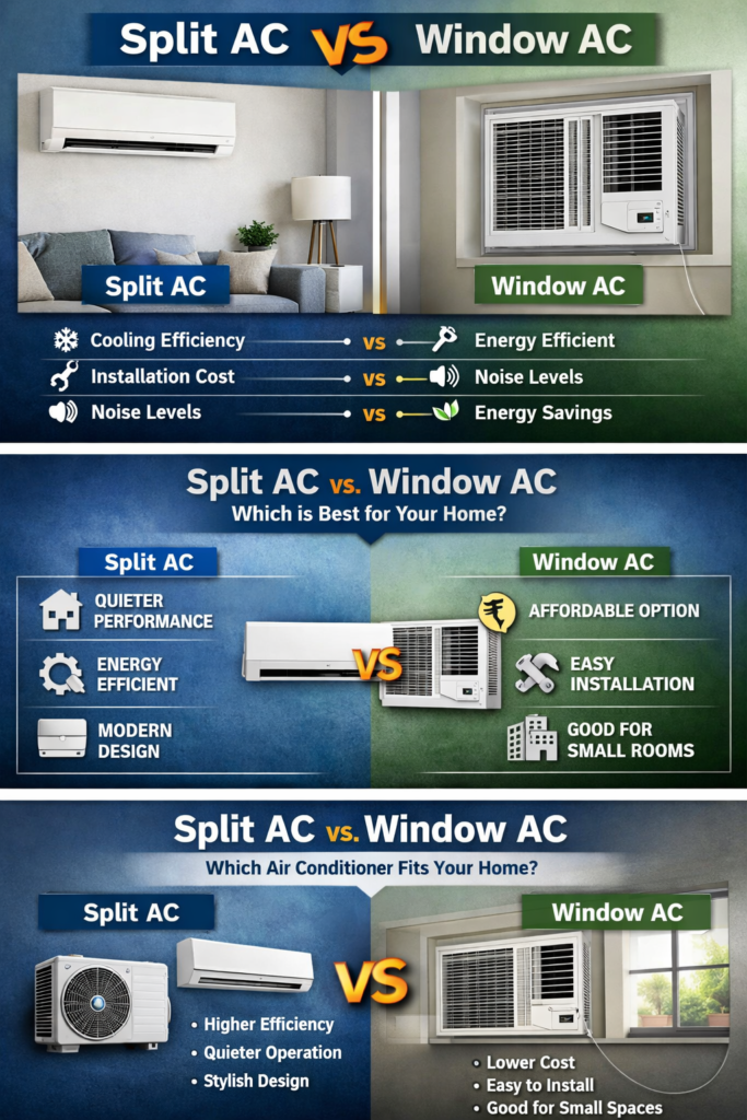 Split AC vs. Window AC: Fits Your Home