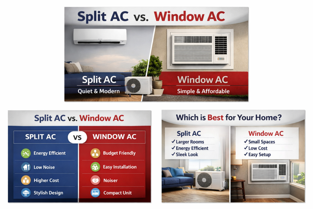 Split AC vs. Window AC: budget friendly